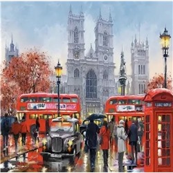 Алмазная мозаика картина стразами Лондон, 30х40 см
