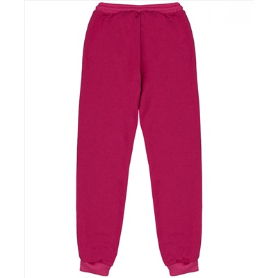 Розовые брюки из футера