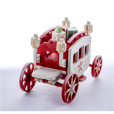 Елочная игрушка, сувенир - Карета крытая 3020 Red Classic