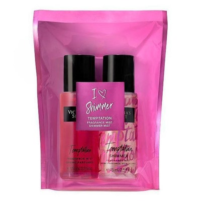 Подарочный набор Victoria's Secret Temptation Fragrance Mist 75 ml Shimmer Mist 75 ml