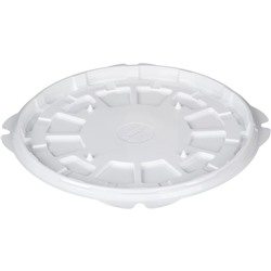 Контейнер для торта Т-236/1ДШ, круглый, цвет белый, размер 23,2 х 23,2 х 1,2 см
