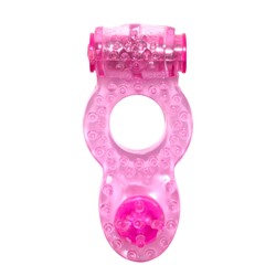 Эрекционное кольцо с вибрацией Rings Ringer pink 0114-73Lola