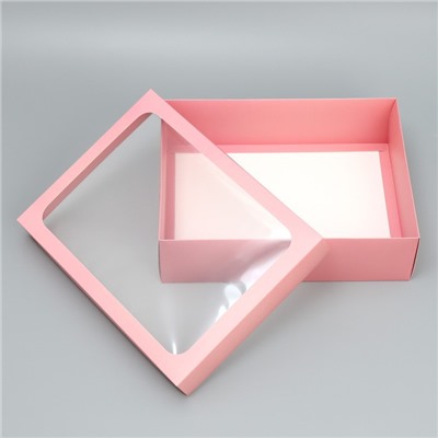 Коробка подарочная «Розовая», 32 × 24 × 9 см