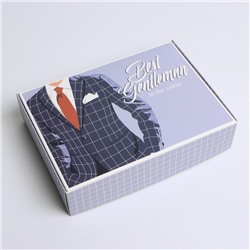 Коробка складная «Джентльмен», 21 × 15 × 5 см