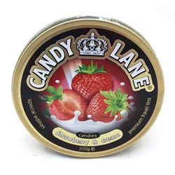 Фруктовые леденцы Клубника со сливками Candy Lane 200гр