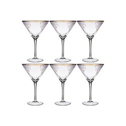 Набор бокалов для мартини 350 мл 6 шт лефард рим 693-006