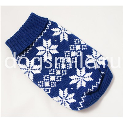Синий свитер "Снежинка"