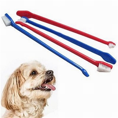 Набор двусторонних зубных щёток для собак Toothbrushes For Dogs, 4 шт