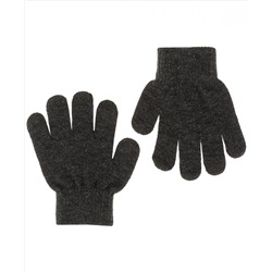 Темно-серые вязаные перчатки