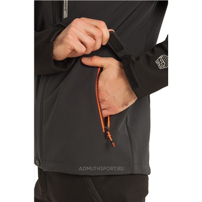 Мужская куртка-виндстоппер Azimuth A 8261_100 (БР) Темно-серый