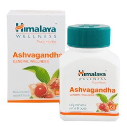 Himalaya Ashvagandha (антидепрессант, адаптоген, мужской афродизиак) 60 табл. HA02