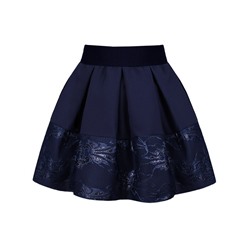 Синяя школьная юбка для девочки 83372-ДШ19