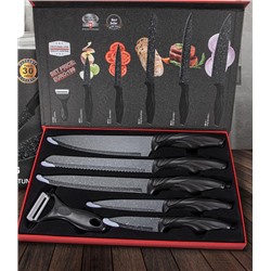 Набор кухонных ножей 6 предметов SwissGold с мраморным покрытием