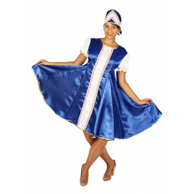 Карнавальный костюм Царевна (синий)