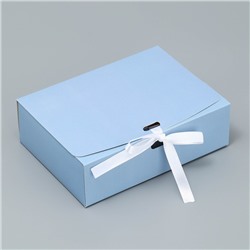 Складная коробка подарочная «Голубая», 16.5 х 12.5 х 5 см