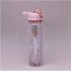 Спортивная бутылка "Sequins", pink (520ml)