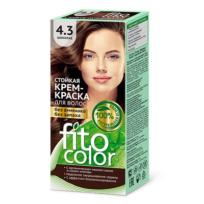 Стойкая крем-краска для волос серии "Fitocolor" тон шоколад 115 мл