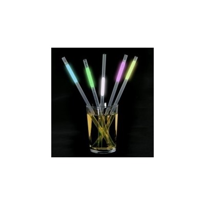 Неоновые трубочки для коктейлей Glow Straws, 6шт