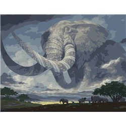 Картина по номерам 40х50 «Бог слон»