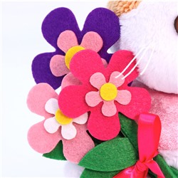 Мягкая игрушка "Ли-Ли BABY с цветами из фетра" (20 см)