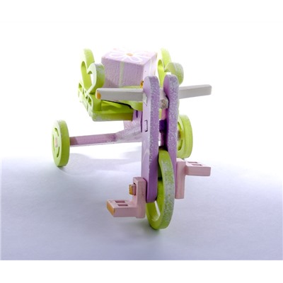 Елочная игрушка - Детский велосипед с багажником 540-2 Heart