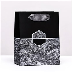Пакет подарочный "Камень", 11,5 х 14,5 х 6,5 см
