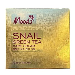 Крем для лица с муцином улитки и экстрактом зеленого чая Mood's Snail Green Tea Care Cream, 50 мл.