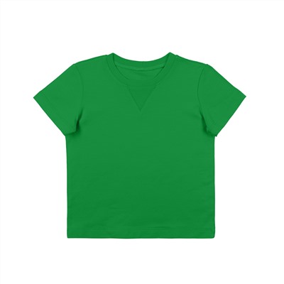 Зеленая футболка прямого кроя 2-3