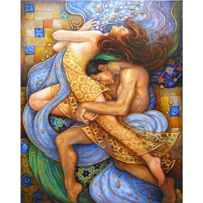 Алмазная мозаика картина стразами Полёт любви, 30х40 см