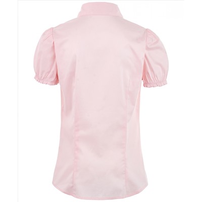 Розовая приталенная блузка