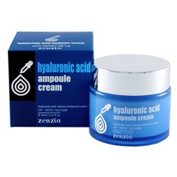 Zenia Hyaluronic Acid Ampoule Cream 70 ml Увлажняющий крем для лица с гиалуроновой кислотой