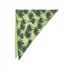 Зеленый платок с орнаментом Пальмы