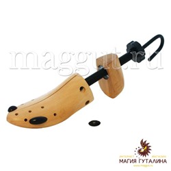 Растяжка винтовая для обуви мужская, деревянная колодка с пяткой DASCO