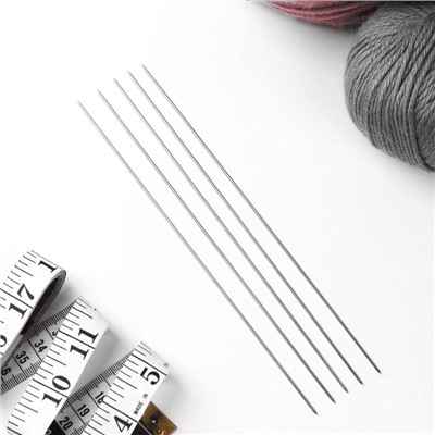 Спицы для вязания чулочные, d = 1,4 мм, 19,5 см, 5 шт