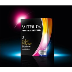 Презервативы VITALIS premium №3 Color & flavor 3253VP