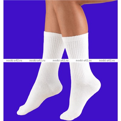 Байвей высокие белые носки с высокой резинкой арт. 1209