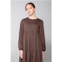 Платье для девочки КБ 5780 шоколадно-коричневый к83