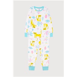 Пижама для девочки Crockid К 1552 леопарды на сахаре