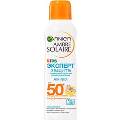 Garnier Amber Solaire солнцезащитный детский сухой спрей SPF 50 «Анти-песок» 200 мл