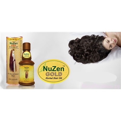 NuZen GOLD Herbal hair oil (НуЗен ГОЛД, Аюрведическое масло для волос), 100 мл.