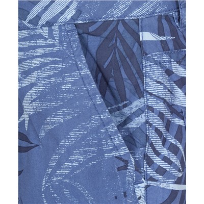 Синие бриджи с орнаментом Пальмы