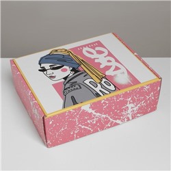 Коробка складная «Девушка с серёжкой», 27 × 21 × 9 см
