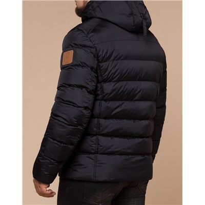 Черная практичная зимняя куртка модель 32315