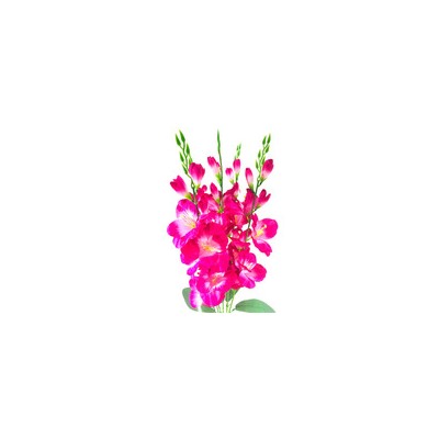 Букет искусственных цветов ирис малиновый 70 см 5 веток к29