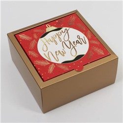 Коробка складная «Новогодняя»,  15 × 15 × 7 см