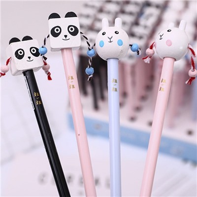 Ручка «Погремушка» розовая панда