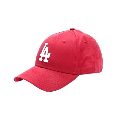 Бейсболка красная унисекс с вышивкой  LA (Los Angeles)