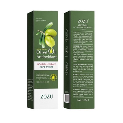 Увлажняющий тонер с экстрактом оливы ZOZU Olive Oil Antioxidant Face toner 150мл