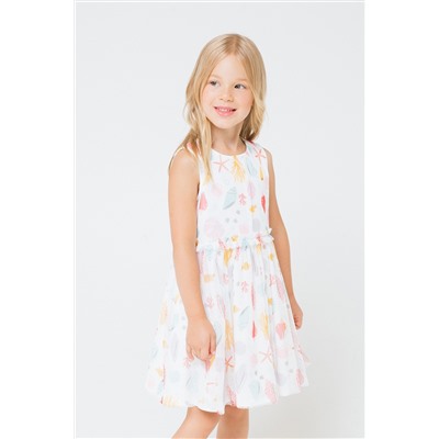Платье для девочки Crockid КР 5583 сахар, морская шкатулка к243