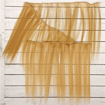 Волосы - тресс для кукол «Прямые» длина волос: 25 см, ширина:100 см, цвет № 15